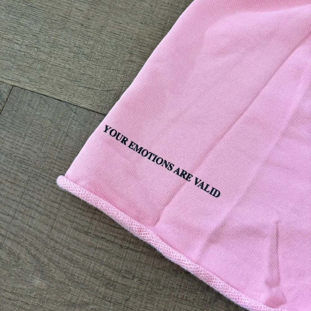 mayfair the label emotional pink sweatshorts shorts